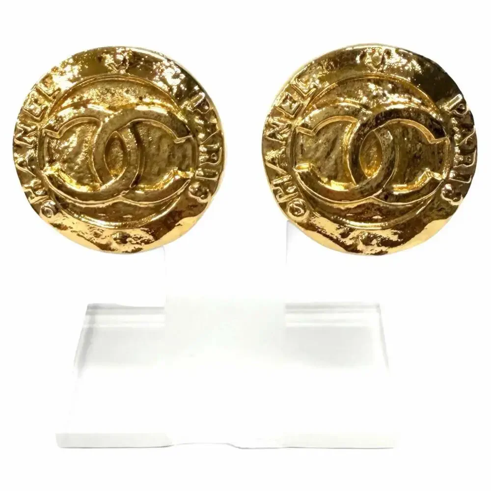 Chanel Cc Logo Clip-On Earrings Metal #266419C83B